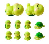 Sulxyi Tortugas Diminutas | Conjunto De 10 Figuras De Animales Pequeños De Resina,Mini Tortugas Pequeñas - para Plantas En Macetas, Jardín De, Tartas, Hogar Y De Cumpleaños