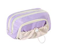 Sulxyi Zipper Pencil Case, Large Capacity Drawstring Pencil Cases, Stationery Storage Organizer, 23x10x13cm, Drawstring Closure, Ideal for Girls Boys Teens