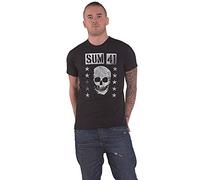 Sum 41 Grinning Skull Camiseta Negra M