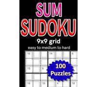 Sum Sudoku 9x9 grid easy to medium to hard: 100 puzzles