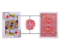 SUMAG Magic Tricks - Juego de cartas de póquer marcadas secretas, cartas mágicas de April Fools, tarjetas de truco de primer plano (parte trasera roja)