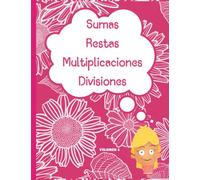 Sumas. Restas. Multiplicaciones. Divisiones. Volumen 6: Sumas de 5 cifras en 3 pisos. Restas de 5 cifras. Multiplicaciones de 4 cifras. Divisiones de ... Con soluciones. Repaso de 3 Primaria.