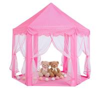 Sumbababy Tiendas de juego para niños princesa castillo tienda para niñas hada hexagonal casa de juguete para niños o niños pequeños juegos interiores o exteriores (rosa)
