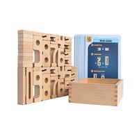 SumBlox Mini. Set de Iniciación. Bloques de Madera para Aprender Matemáticas. 38 Piezas + 36 fichas de Actividades