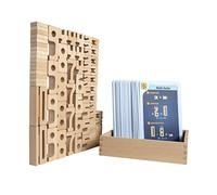 SumBlox Mini. Set Familiar. Bloques de Madera para Aprender Matemáticas. 80 Piezas + 80 fichas de Actividades