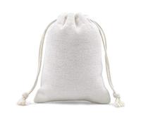 SumDirect 20 bolsas de muselina de algodón, mini bolsas de regalo ligeras blancas, transpirables con cordón, bolsas de almacenamiento reutilizables para bodas, fiestas, cumpleaños (7 x 9 cm)