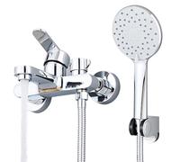 Sumeber Grifo de bañera para montaje en pared, grifo monomando para bañera, latón cromado