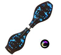 Sumeber Waveboard Child Street Surf Caster Torsion Skateboard Double Decks Casterboard para Waveboard/Tabla giratoria con Ruedas Intermitentes para niños/Adolescentes
