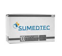 Sumedtec - Gasas estériles tejidas de 8 capas para el cuidado de heridas. Suministros médicos de primeros auxilios Caja de 100 piezas estériles empacadas en 20 sobres 5 unidades cada uno.