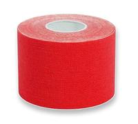 Sumedtec - Kinesiotape, Modelo Sumetape, Venda neuromuscular adhesiva, Alivio dolor muscular, Elásticas, Impermeable, Vendaje kinesiológico, Apto para múltiples zonas, Rollo, 5x5 cm ROJA