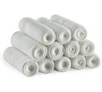 SUMEDTEC - Pack de 12 Rollos de vendas de gasa de 10 cm x 5 m de grado médico y envoltura de vendas elásticas para vendar todo tipo de heridas.