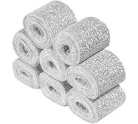 SUMEDTEC - Pack de 8 Vendas de yeso para manualidades - Venda de 10 cm 3 metros de escayola para hacer moldes de cara cuerpo torso barriga embarazada - Blanco