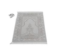 SUMELA Alfombra de oración musulmana con cuentas de oración islámica, alfombrilla de oración de viaje, regalos islámicos para mujeres, oración portátil Matt Islam, alfombra de oración islámica para