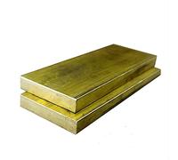 SuMemo Bloque de Latón 3Pcs H62, Lámina de Latón Placa de Latón, Parche de Latón Material de Bricolaje/100 * 100 * 2 Mm