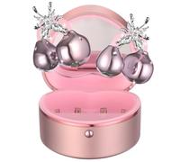 SUMERBEE Auriculares inalámbricos de oreja abierta con aretes de diamante, Bluetooh 6.0 con clip para mujeres/niñas/regalos, tiempo de reproducción de 50 horas, ajuste cómodo y sonido claro de graves