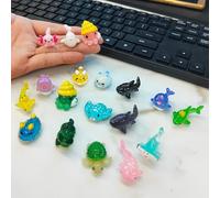 Sumerge a los niños en el mundo submarino con un juego de modelo Ocean Life Discovery de 20 piezas, incluye miniaturas de cristal de tiburones, delfines, cocodrilos, tortugas, pulpos y mucho más