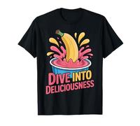 Sumérgete en el Delicioso diseño de Banana Splash Camiseta