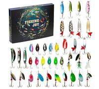 Sumérgete en la emoción diaria con este juego de cebo de pescado de 30 días en una práctica caja