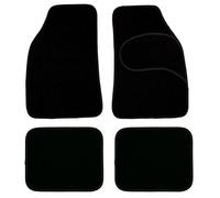 Sumex Mok1000 - Alfombra Moqueta 485X650 mm/395X325 mm, Negra, 4 Piezas