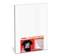 Sumex Papel de película de transferencia DTF A3 doble cara 100Sheets PET papel de transferencia de calor para impresora de inyección de tinta Epson