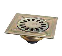 Sumidero Acero Bicromatado 125x125 mm. Toma de 40 mm.