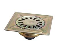 Sumidero Acero Bicromatado 150x150 mm. Toma de 40 mm.