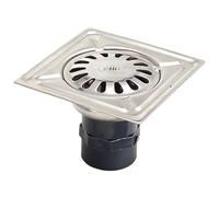 Sumidero Acero Inoxidable 150x150 mm. Toma de 43 mm.