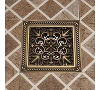 Sumidero de drenaje, cubierta de drenaje de piso 1 Uds. Rejillas cuadradas de 15Cm for residuos de suelo desagüe de ducha de baño suelo desagüe antiguo pelo Invisible 02 (Color : 2)