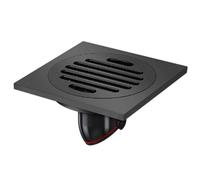 Sumidero Terraza Desagüe de suelo 12 cm latón, a prueba insectos, antirreflujo, for cocina, baño, hotel y alcantarillado(Gray)