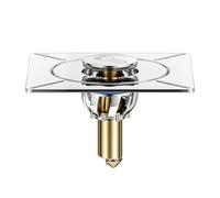 Sumidero Terraza Desagüe de suelo acero inoxidable duradero, tipo pedal rebote emergente, desagüe for ducha, filtro drenaje cuadrado