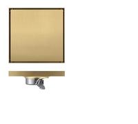 Sumidero Terraza Desagüe de suelo for baño acero inoxidable engrosado, oculto, a prueba olores, estilo moderno(20x20cm 9c)