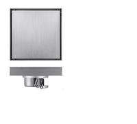 Sumidero Terraza Desagüe de suelo for baño acero inoxidable engrosado, oculto, a prueba olores, estilo moderno(15x15cm 6a)