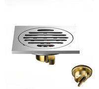 Sumidero Terraza Desagüe de suelo for ducha baño, acero inoxidable, cuadrado, antiolor, for cocina(Style 2)