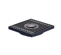 Sumidero Terraza Desagüe de suelo Sifón Fábrica uso general Color mate(Black)