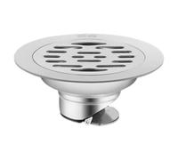 Sumidero Terraza Desagües de suelo acero inoxidable, escurridor ducha, cubierta filtro 10 cm, desodorante for cocina, hotel y baño(Single (short))