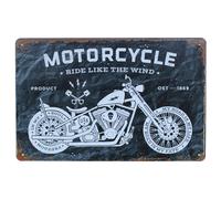 Sumik Retro Countryside Metal Tin Sign Ride como The Wind Motorcycle 1869 Art Poster Vintage Plaque Garaje Decoracin de la pared del hogar
