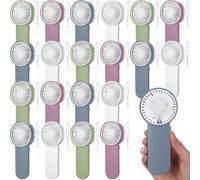 Sumind 20 ventiladores portátiles personales pequeños a granel de 1 velocidad eléctrico lindo alimentado por pilas para maquillaje de pestañas de cuello, mujeres, hombres, viajes, camping, interior y