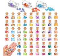 Sumind Bonita botella de vidrio en miniatura para casa de muñecas 1:12, mini escena de simulación de frutas, modelo de golosinas, fiesta, casa de muñecas, cocina, decoración para casa de muñecas