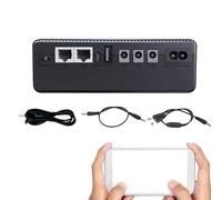 Suministro de batería de respaldo para router, 10400 mAh de suministro de batería de cámara WiFi | Copia de seguridad, UPS pequeño, compacto e ininterrumpido para cámara de seguridad