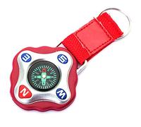 Suministros al Aire Libre Dirección de la Cadena Clave Multifuncional Anti-perdida Compasses de Llave Exquisita de Moda de Moda (BLU)