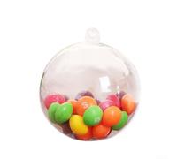Suministros de adorno de plástico transparente para experiencias únicas de manualidades navideñas con familiares y amigos (14 cm)