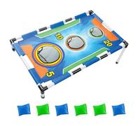 Suministros De Al Aire Libre Juego De Cornhole - 97x57x31 Cm Dimensiones del Producto, Poliéster ABS, Seis Bolsas De 8x8 Cm | Momentos Felices Amigos Reuniendo Un Montaje Portátil, Equipo
