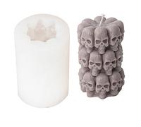 Suministros de arcilla para hacer a mano con forma de cabeza de calavera de silicona antiadherente para hacer herramientas