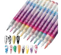 Suministros de arte de uñas, bolígrafos de gel 12 piezas, bolígrafos, profesionales, salón, hogar, principiantes, dibujos creativos, lienzo para uñas, materiales de arte, afición