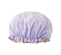 Suministros de baño de doble capa para ducha, accesorios gruesos para mujer, gorras para el cabello