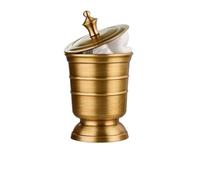 Suministros de baño de latón Antiguo, Botella de loción, Cepillo de Dientes, portavasos, jabonera, dispensador de jabón, Juego de 5 uds., Accesorios de baño (Color : Storage Tank)