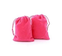 Suministros De Boda Bolsas De Fiesta Y Almacenamiento De Joyas Bolsas De Terciopelo Embalaje Bolsa De Terciopelo Embalaje De Trefilado Bolsa De Regalo-rosa roja-8x10cm-50pcs