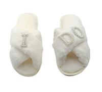 Suministros de boda y pantuflas de goma suave para ocasiones memorables, pantuflas de boda para fiestas de boda, I Do, Small