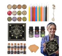 Suministros De Brujería: 650 G De Flores Secas, Piedras Y Velas, Kit De Altar, Suministros Para El Altar, Kit De Brujas, Suministro De Brujas Fáciles De Seguir Para Principiantes Y Practicantes