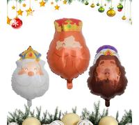 Suministros De De Año Nuevo 2026-3 Piezas De Fotos Del Rey, Decoraciones De Globos De Papel De Feliz Año Nuevo, Para Reuniones De Familia Festival Al Aire Libre,
